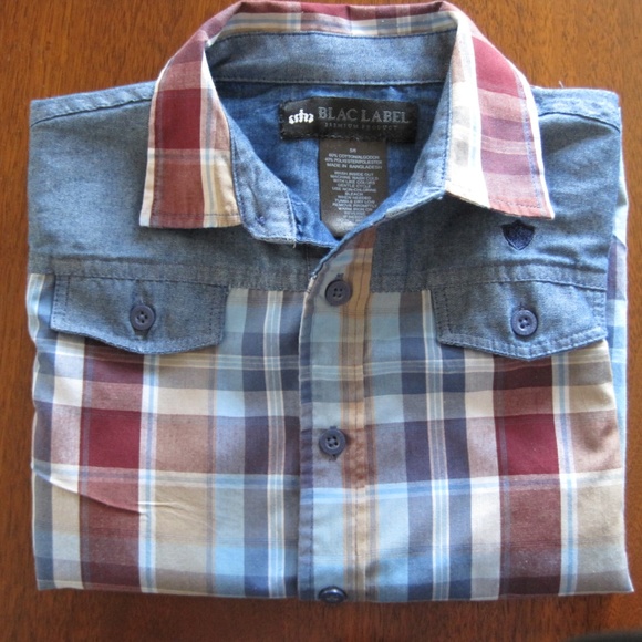 😳 BLACLABEL button down shirt Boy size 5/6 - Picture 5 of 6